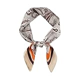 Bufanda para hombre, bufanda cuadrada de satén similar a la seda, bufanda ligera para el cuello, bandana de moda para hombres, formal, casual, negocios, caqui, 70*70CM