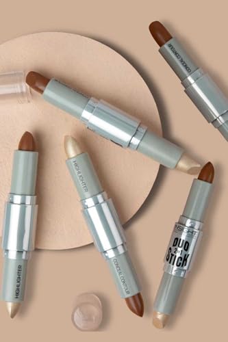 Insight Cosmetics Duo Stick Conceal Contour + Highlighter|Contouring Shade and Highlighter| Easy-to-Blend Formula| for a Defined and Chiseled Look,8.5 gm(Duo-02) - Image 6