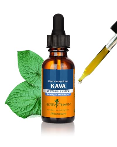 Herb Pharm Organic Kava Root Liquid Extract Vegan Non-GMO & Gluten-Free Tincture for Stress Relief & Relaxation 1-Oz Up to ~3 Week Supply 1 oz*