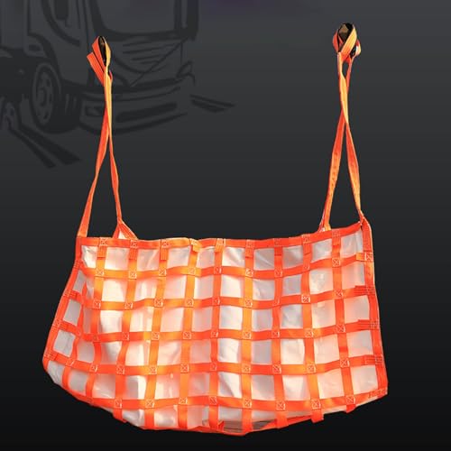 Lifting Net Heavy Duty Safety Lifting Pad - 3.93”x 3.93” Square Mesh Flat Nylon Sling Hoisting Netting - Tear Resistance Safety Nets Straps for Construction Rigging Moving(6.5x6.5ft)