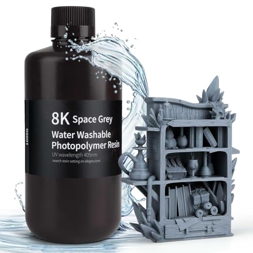 Amazon.co.jp: ELEGOO 8K 水洗い可能な光硬化樹脂 405nm LCD UV硬化 