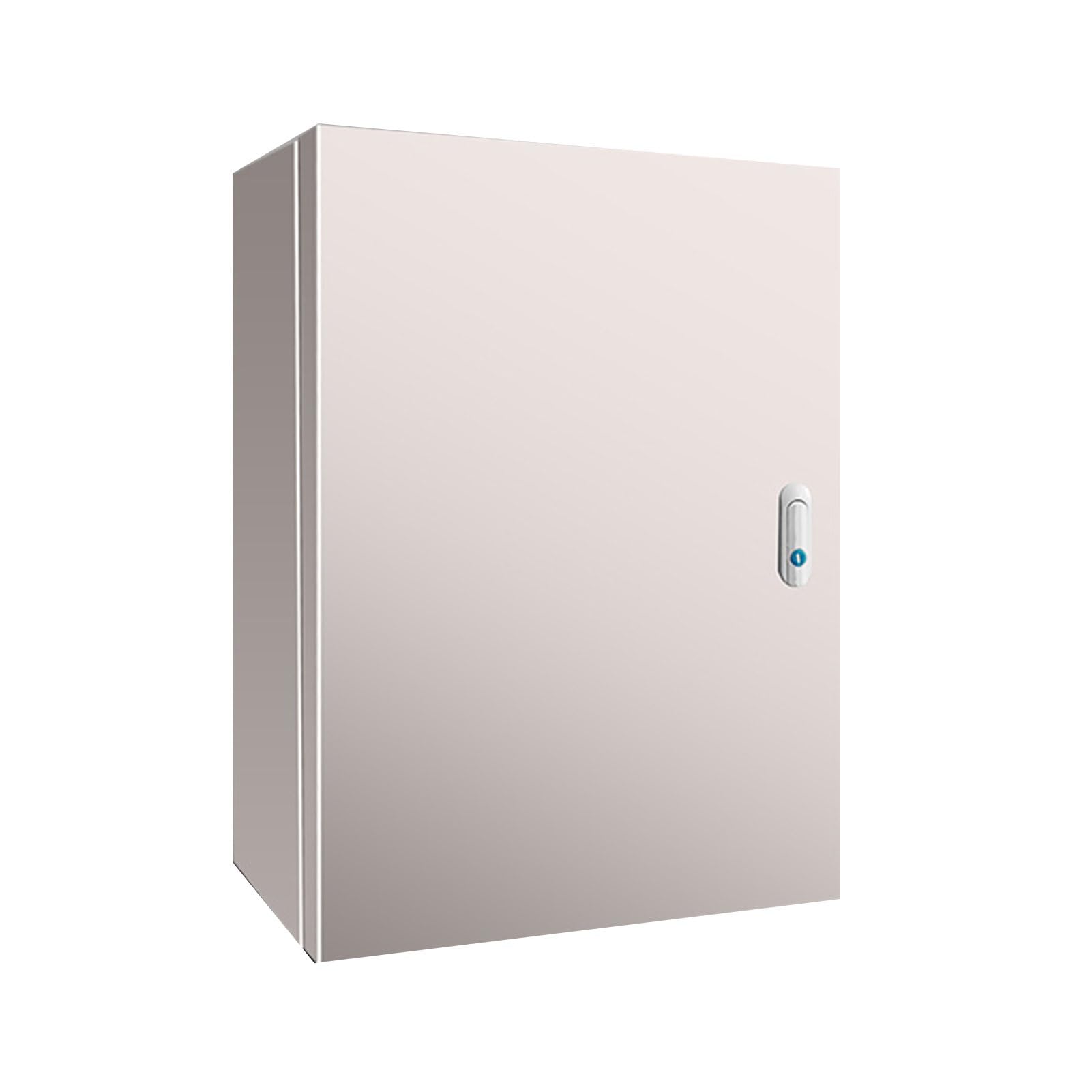 XBTGS Caja de distribución de energía de acero inoxidable para exteriores, caja de conexiones de metal con tapa con bisagras, caja de cable segura con cerraduras de seguridad y placas de montaje