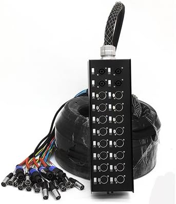 SEISMIC AUDIO - SASPS-16x4x100 - Cable de serpiente alimentado - XLR de 16 canales - Cable de altavoz altavoz de 4 canales - 100 pies 🥇✔️ ® A Pedido 🏆™
