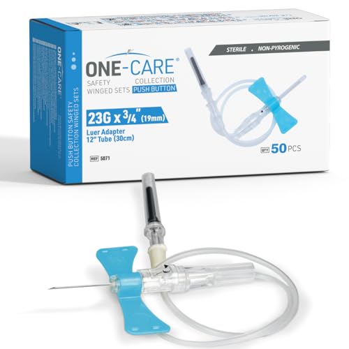 ONE-CARE Push-Button 23G x 0.75'', Industrial & Lab, 50 Sets/Bx, 5071