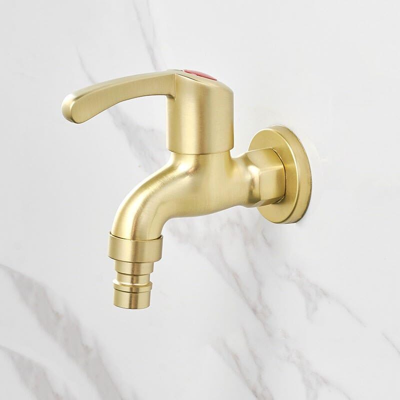 Robinet toilette laiton or résistant au calcaire pour petit lave-mains WC