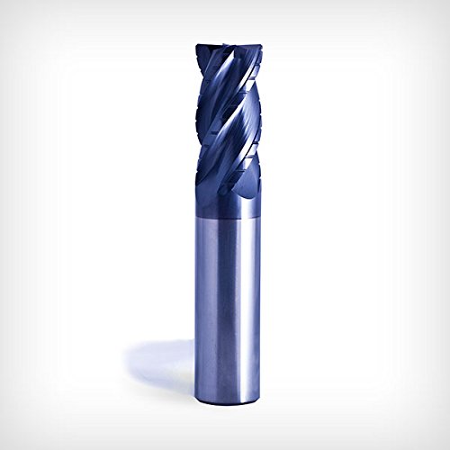 GW Schultz Tool, SRF4 Series, 4 Fl, VAR. HLX | Ã˜.125 IN. | .25 IN. LOC | .125 IN. SHK | 1.5 IN. OAL | .007 IN.X45Â° CHAM | nACo COATED | CARBIDE END MILL