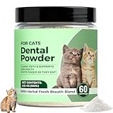 PLYNXE Dental Powder for Cats, Cat Dental Powder with Probiotics & Seaweed for Cats Teeth & Breath Support, 60-Day Supply (1)