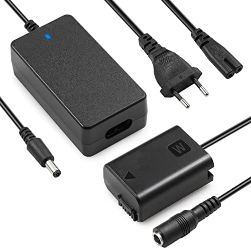 Adaptateur Secteur et Chargeur ENEGON AC-PW20 pour Sony NEX 3/5/7 Series, SLT-ASeries, Alpha a3000,a5000,a5100,a6000,a6100,a6300,a6400,a6500, a7/a7II/a7s/ a7SII/a7r/a7rII, rx10