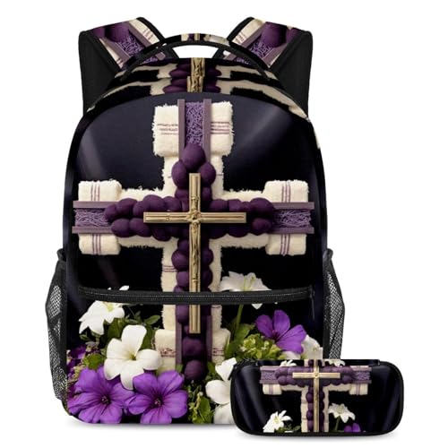 Sac à dos avec trousse à crayons ergonomique contre le mal de dos des adolescents