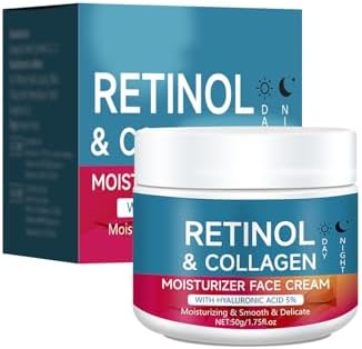 Retinol & Colágeno Crema Facial,Crema Facial Con Colágeno Y Retin...