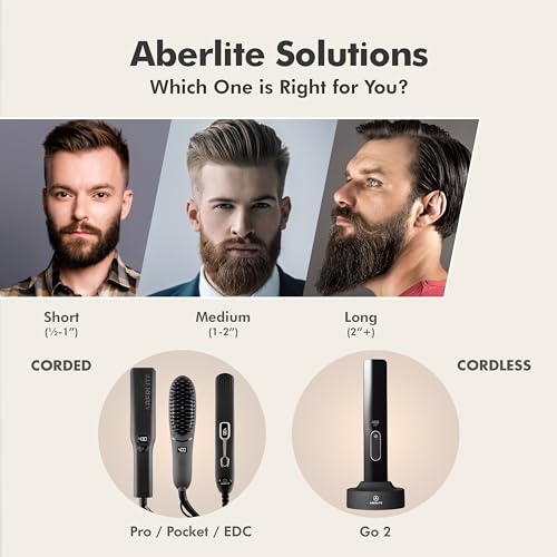 Aberlite SW Edc - Men'S Professional Heated Beard Straightening Brush And Grooming Tool thumb #6