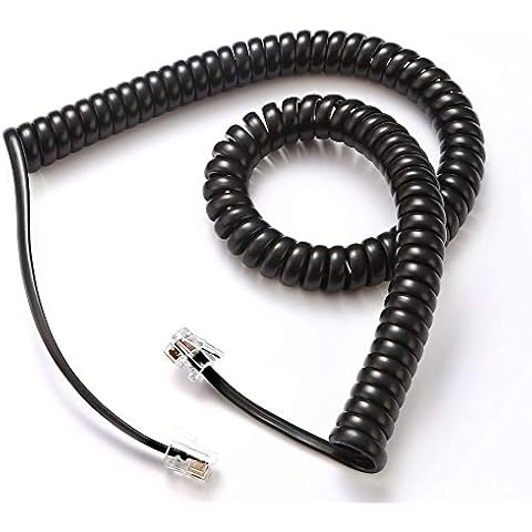 Black Telephone Cord, 2 Pack Cover