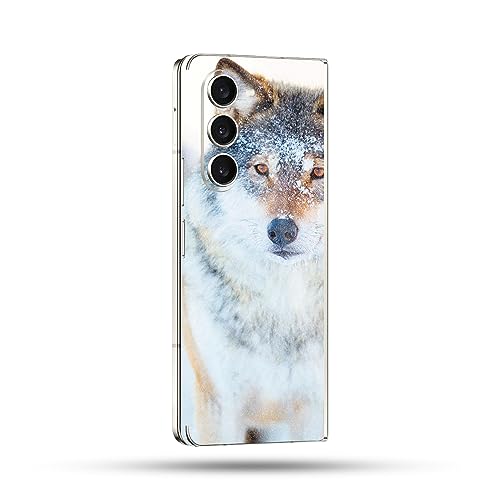 Image of MightySkins Glossy Glitter Skin Compatible with Samsung Galaxy Z Fold 5 Full Wrap - Alpha Wolf | Protective, Durable High-Gloss Glitter Finish | Easy to Apply & Change Styles | Made in The USA