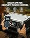 OUKITEL P1000 Plus 1024Wh Solar Generator with 4 AC Outlets (3600W Peak), 1800W Power Station with 100W Solar Panel, 1200W Fast Charging, APP Control Battery Backup for Home, Camping & RVs