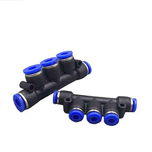 ShirleyCI CCH-RUANGUAN, 10PCS neumático Conectores PK, PK4 6 8 10 12, de 5 vías de conexión rápida Conectores PK4 / 6/8/10/12 (Size : PK 12) Cover