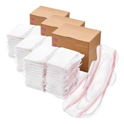 Image of PurComfy 24 Count Premium Postpartum Pads with Wings, Large Maximum Absorbency Postpartum Maternity Pads Ultra Soft Heavy Flow Secure Leak Protection After Birth (Pack of 3)