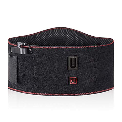ZFF Infrarrojo Lejano Soporte Lumbar Cinturón Eléctrico Calefacción Lumbar Abdomen para...
