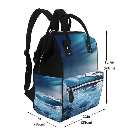 Sac à dos de maman grande capacité et imperméable avec poches multifonctions