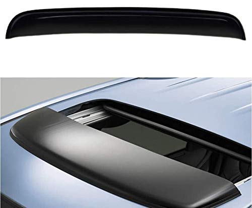Puermto 38 Universal Tape On Rainproof Sunroof Moonroof Wind Deflector Thickness Dark Smoke Tint Top Sun Moon Roof Rain Snow Guard Window