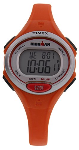 Timex Ironman Essential 10 Mid Size 30 Lap Watch Orange/Silver