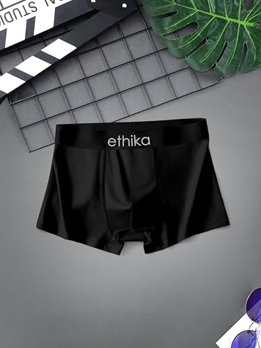 Image of Ethika Presents Plain Strechable Cotton Modal Underwear for Men (in, Alpha, L, Multicolour)