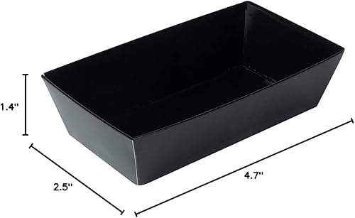 Miniatura 21 de Restaurantware Matsuri Vision - Bandejas de sushi de 4.7 x 2.5 x 1.4 pulgadas, 100 cajas de embalaje de sushi a prueba de grasa, tapas que se venden