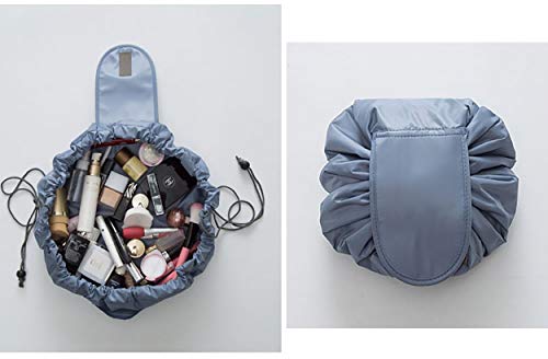 Image of ortable Drawstring Makeup Bag Large Capacity Lazy Cosmetic Organizer Pouch Magic Travel Toiletry Bags for Womens !