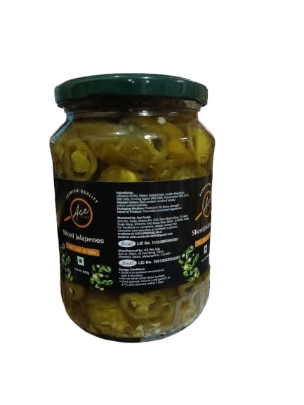 ACE Sliced Jalapeños, Glass Jar 680gm 4