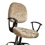 PURPLELILY Funda de asiento elástica de terciopelo táctil, configuración rápida, se adapta a la mayoría de sillas, protectores de silla elásticos de varios colores