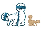 Naughty - Sex Couple - Sexy - Racy - Suggestive - Funny -dirty -J oke - Make Love - Have Sex - Sexual - Saucy - Cookie Cutter/SugarCookie/Fondant (1071) (4 inch)