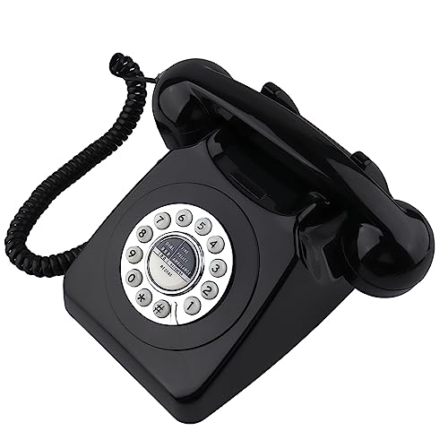 Téléphone rétro vintage noir idéal pour sublimer votre bureau de direction