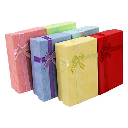 24-Piece Gifts Box Set, AQUEENLY Jewelry Gift Boxes for Rings, Pendants, Earring, Necklaces