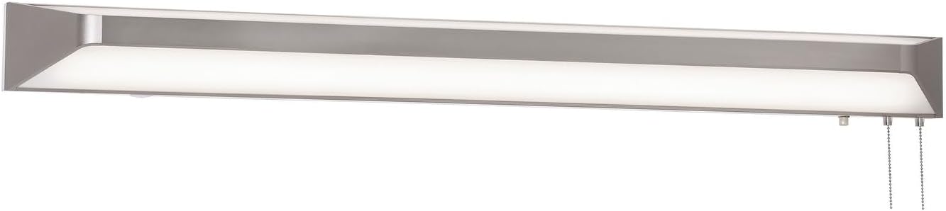 AFX CRYB48LAJENBK Cory - 68W 2 LED Overbed Flush Mount-4.25 Inches Tall and 48 Inches Wide, Finish Color: Black