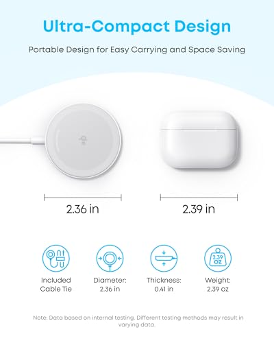 Anker Zolo MagSafe-Compatible Wireless Charger with Qi2 15W Fast Charging | Qi2-Certified Charging Pad for iPhone 18 Pro - 12 Series, AirPods, and More (2-Pack, No Adapter, Not for Pixel, Black) - image 5