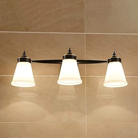 LJHA jingqiandeng Mirror Front Lamp European Bathroom LED Mirror Lamp Mirror Cabinet Dressing Table Makeup Lamp Simple Jane Bathroom Mirror Headlights Wall-Mounted Vanity Mirrors Cover