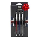 Parker Jotter London Trio Set, Matita Meccanica In Acciaio Inox Pre-Riempito Con Piombo Da 0,5 Mm, Multicolore, 3 Unità (Confezione da 1)