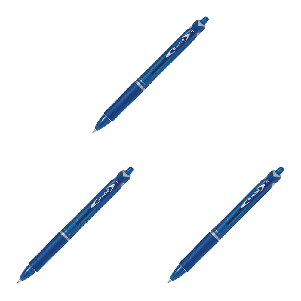 Pilot Acroball Fine Tip Retractable Ball Pen, Blue