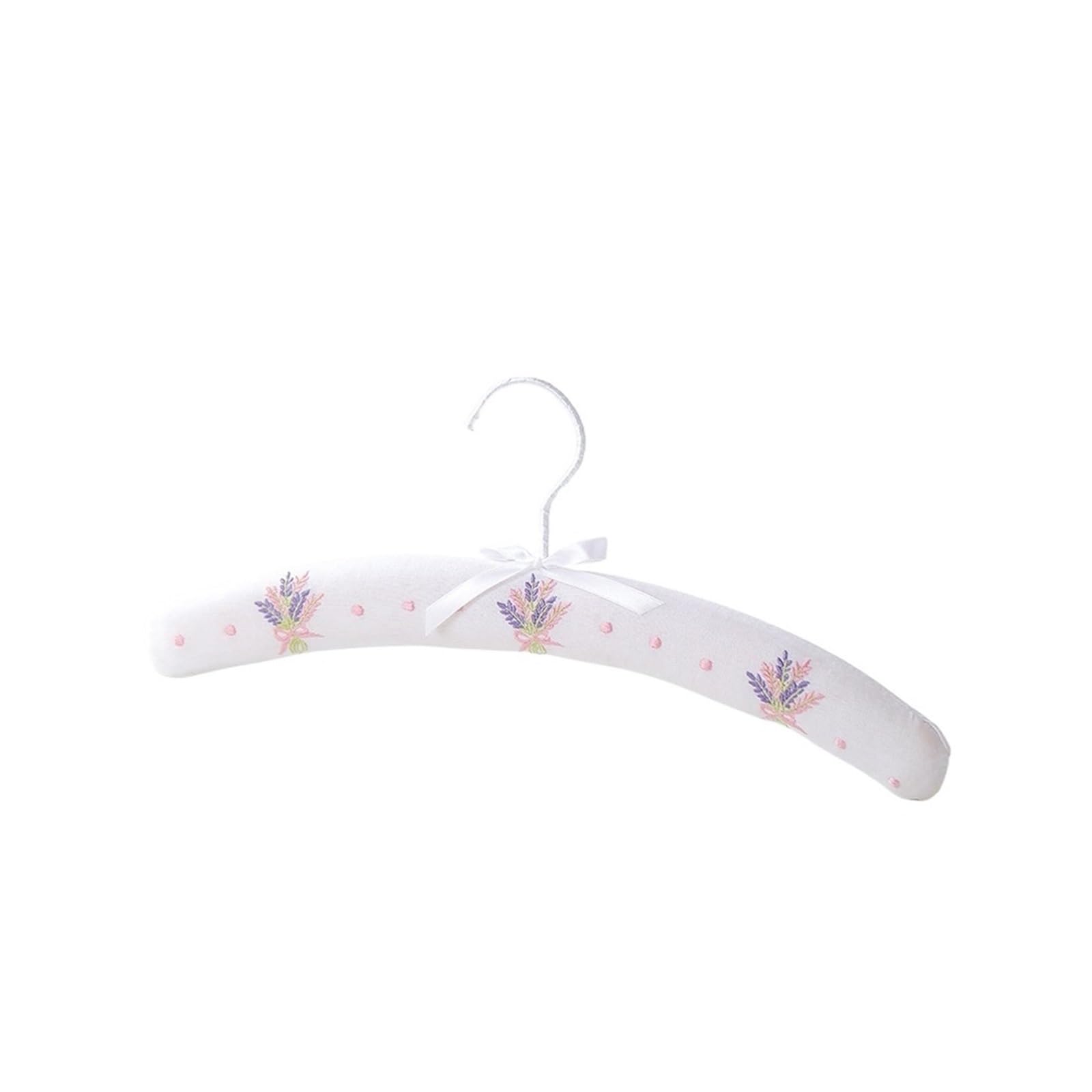 Printed Hanger White Hangers Wardrobe Clothing Storage Rack Organizer(C)