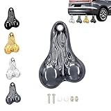 Hanging Truck Balls Nuts, Bumper Zinc Alloy Hanging Truck Balls Nuts, for 1/10, 1/8 Universal RC Trucks Cars Realistic Durable Car Accessorie (1Pcs*Grey)