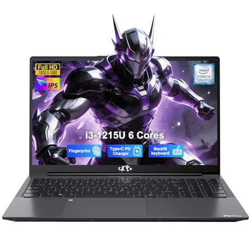 Image of NIMO 15.6 inch IPS FHD Student Laptop, 12th Gen Intel Core i3-1215U (Up to 4.4GHz, Beat R5 7520U) 16GB RAM 512GB SSD Computer with 180 View, 65W PD, 2Yr Warranty, Wi-Fi 6, Portable for Home and Business