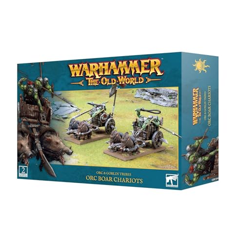 Warhammer Games Workshop The Old World Orc & Goblins: Orc Boar Chariots 09-07