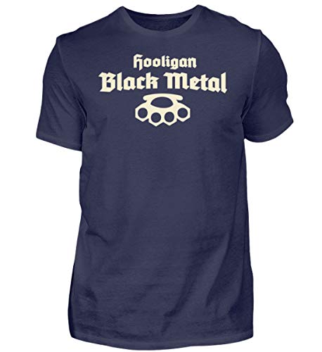 T-shirt Hool Black Metal bleu taille M haut manches courtes homme