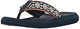 Skechers Women's Asana-Beach Bash Flip Flop,denim,8 M US