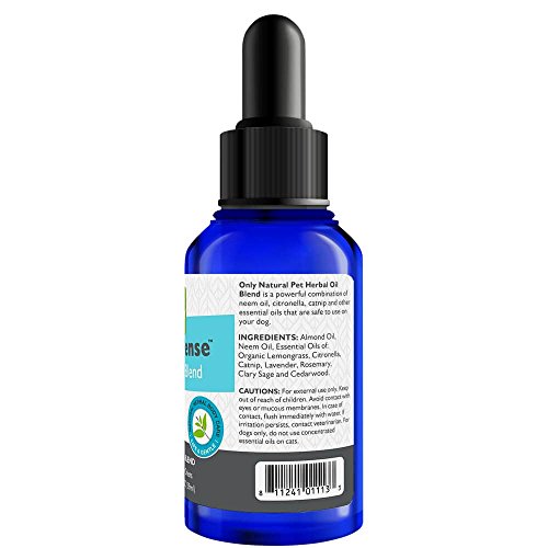 Only Natural Pet Easydefense Flea & Tick Control For Dogs - Topical Herbal Essential Oil Blend With Natural Lemongrass, Citronella, Lavender, And Cedar - 2 Fl Oz Bottle #TOP3