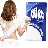 Back Scrubber for Shower and Dead Skin Removal, Exfoliating Body Scrubber for Smooth Skin Japan Washcloth for Shower & Bath, Versatile Body Scrub Towel, Ideal for Skincare, White Soft