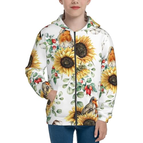 Sushi Kid Hoodies Boys Zip Up Sweatshirts Girls Pullover with Pocket3