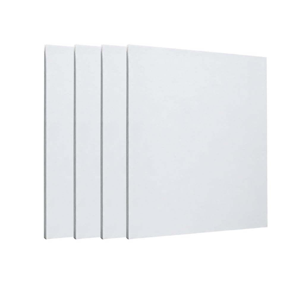 YTSMZX Teflon PTFE Plastic Sheet Formable Teflon Board for Gaskets and DIY Crafts Seals Side length 100mmx200mm 4pcs,Thickness 0.3mm