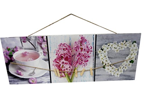 DRW Set mit 2 Bildern mit Bäumen in Erdtönen, Bild auf Leinwand, 120 x 60 cm