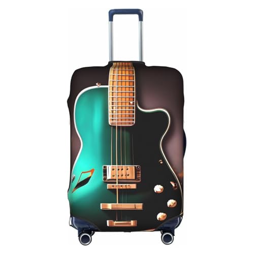 Housse de valise élastique guitare blanche M protège votre bagage des rayures en voyage
