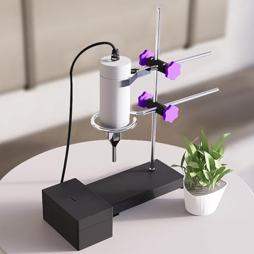 Wlikoci 250ml Ultrasonic Cell Disruptor, 80W Handheld Homogenizer Emulsifier, Liquid Sonicator Processor Mixer with Bracket, Probe Diameter 8 Mm